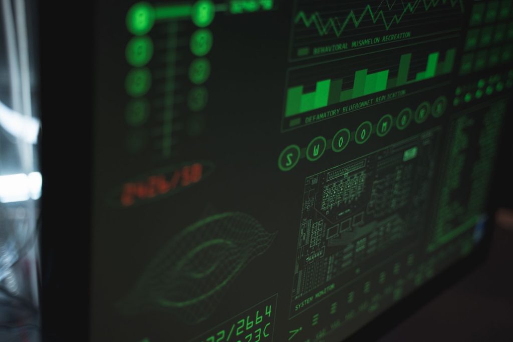 Cybersecurity dashboard monitoring a UAE business website for threats